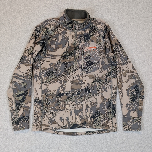 Sitka Gear Zip-T Fleece 1/4 Zip Mens Medium Gore Optifade Hunting Camo Midweight - Picture 1 of 10
